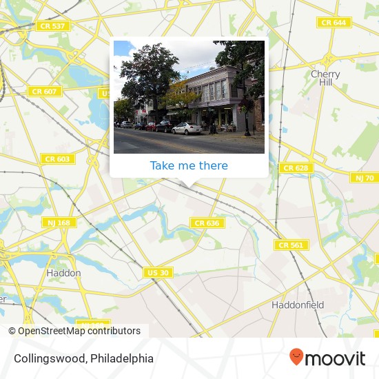 Mapa de Collingswood