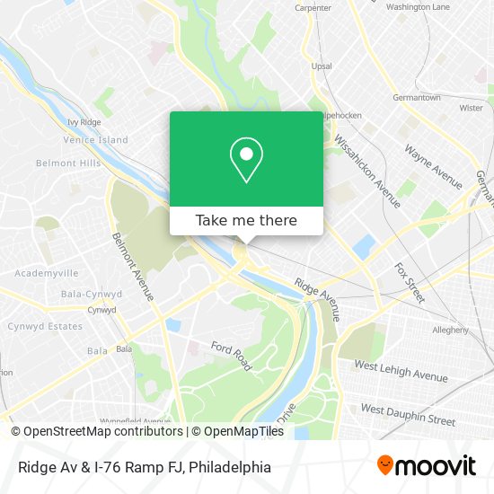 Mapa de Ridge Av & I-76 Ramp FJ