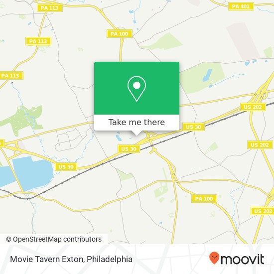 Mapa de Movie Tavern Exton