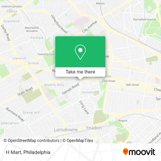 H Mart map