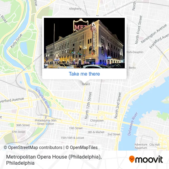 Metropolitan Opera House (Philadelphia) map