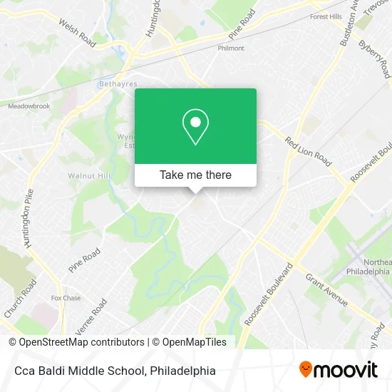 Cca Baldi Middle School map