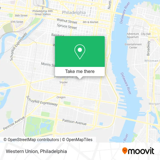 Western Union map
