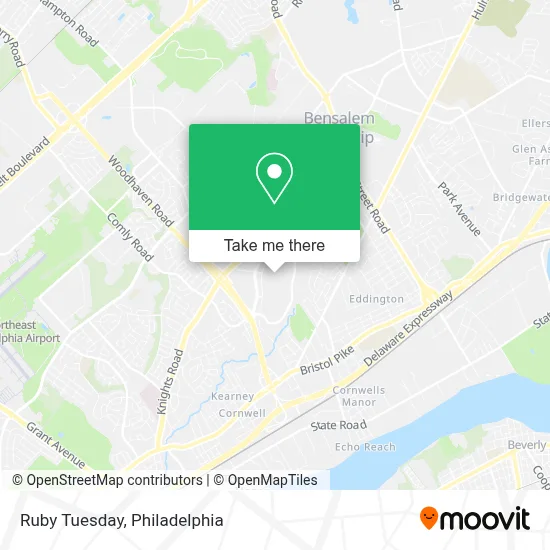 Ruby Tuesday map