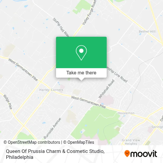Queen Of Prussia Charm & Cosmetic Studio map