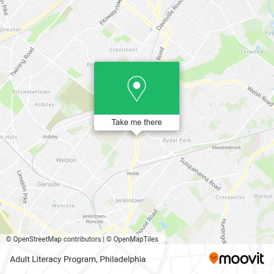 Adult Literacy Program map