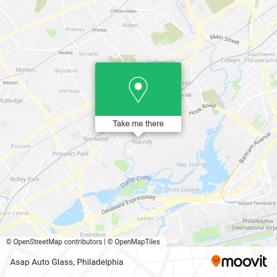 Asap Auto Glass map