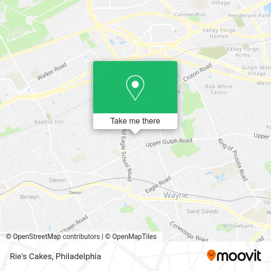 Rie's Cakes map