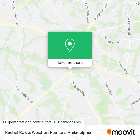 Rachel Rowe, Weichert Realtors map