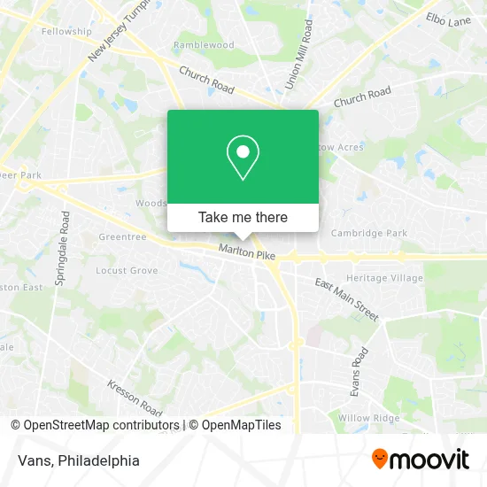 Vans map