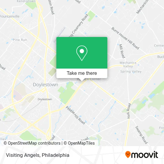 Visiting Angels map