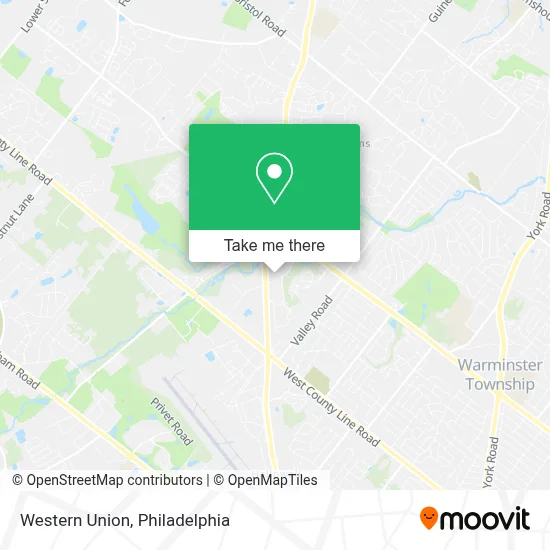 Western Union map