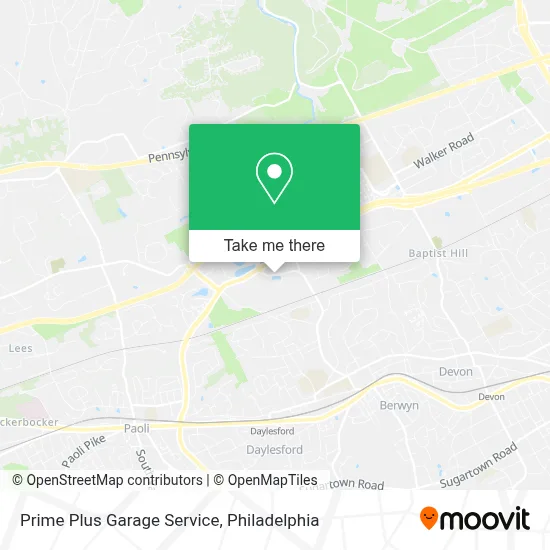 Prime Plus Garage Service map