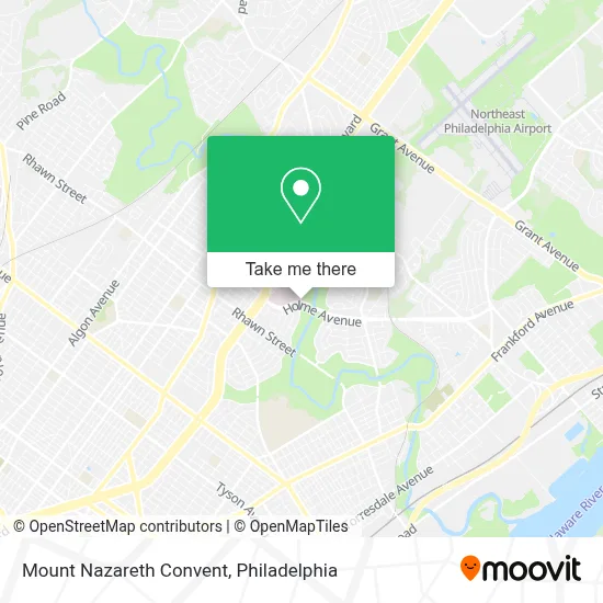 Mount Nazareth Convent map