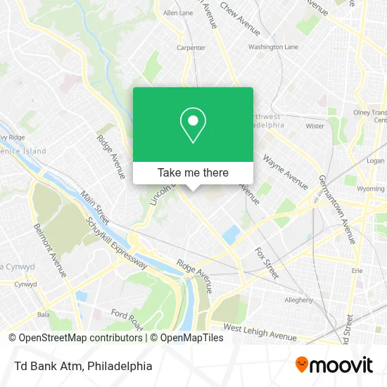 Td Bank Atm map