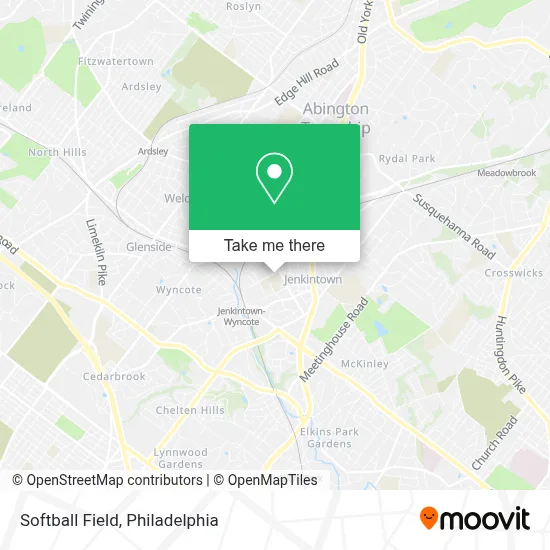 Softball Field map