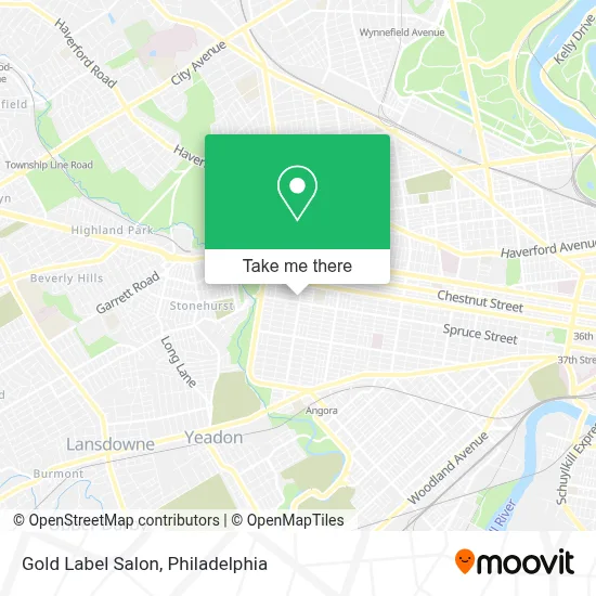 Gold Label Salon map