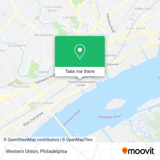Western Union map