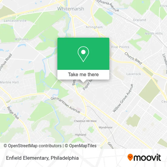 Enfield Elementary map