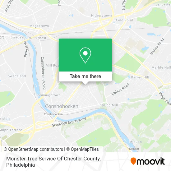 Monster Tree Service Of Chester County map