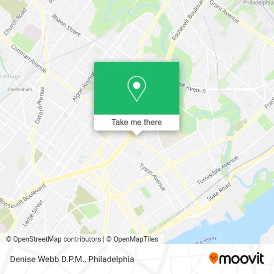 Denise Webb D.P.M. map