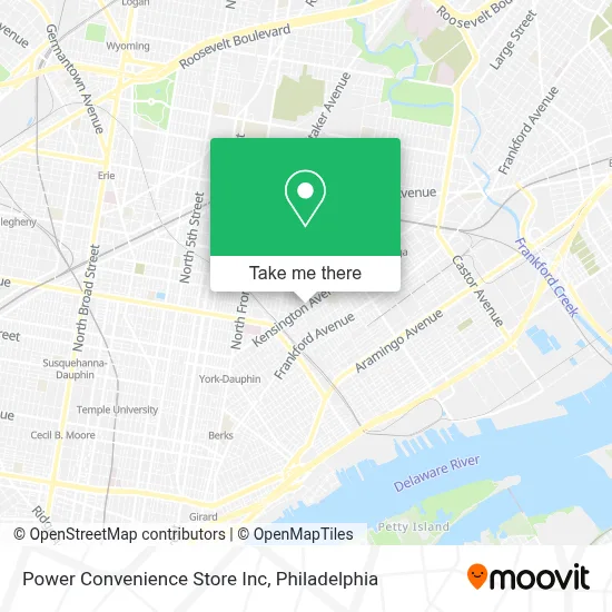 Power Convenience Store Inc map
