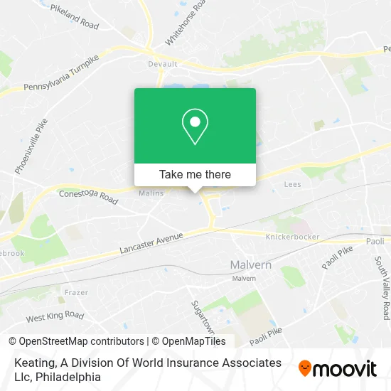 Keating, A Division Of World Insurance Associates Llc map