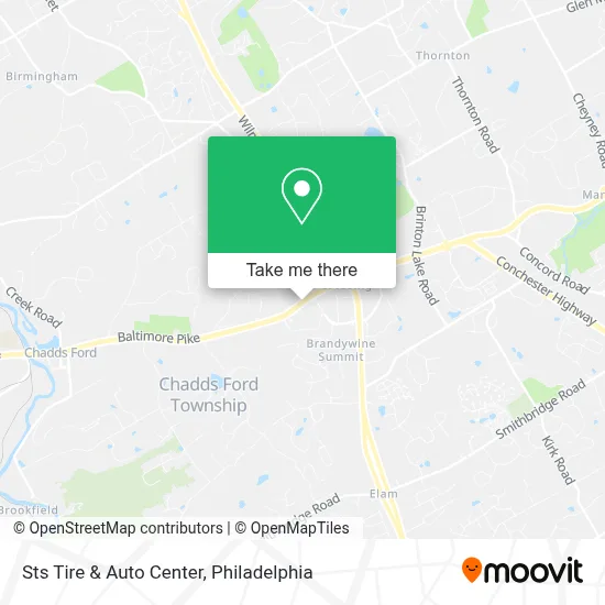 Sts Tire & Auto Center map