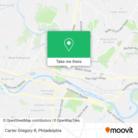 Carter Gregory R map