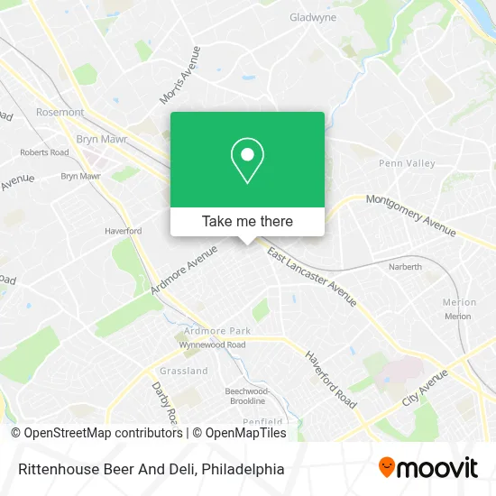Rittenhouse Beer And Deli map