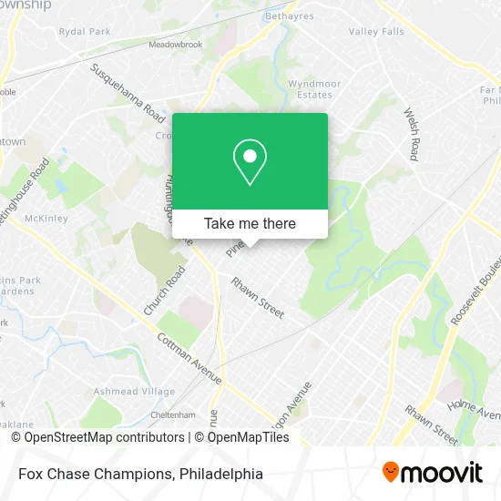 Fox Chase Champions map