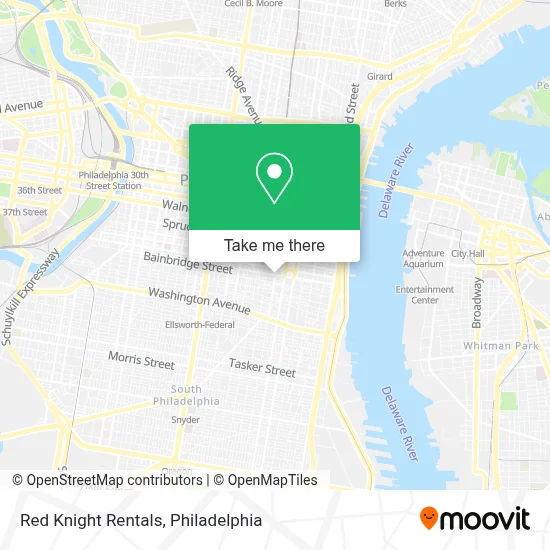 Red Knight Rentals map