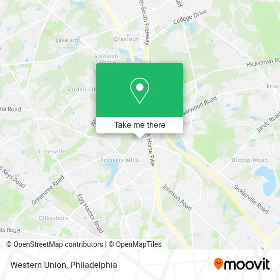Western Union map