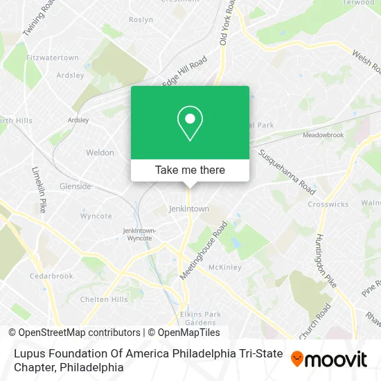 Lupus Foundation Of America Philadelphia Tri-State Chapter map