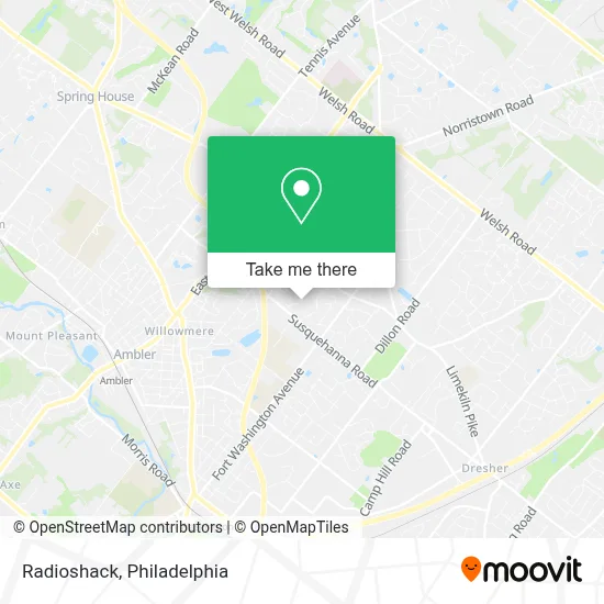 Radioshack map