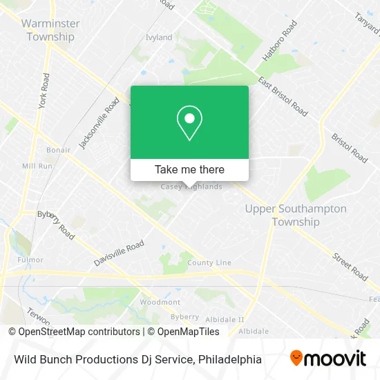 Wild Bunch Productions Dj Service map