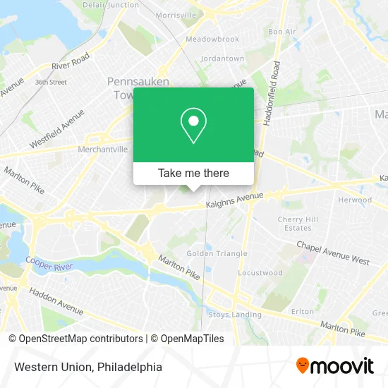 Western Union map