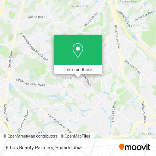 Ethos Beauty Partners map