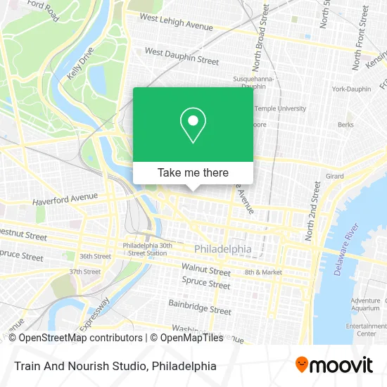 Train And Nourish Studio map