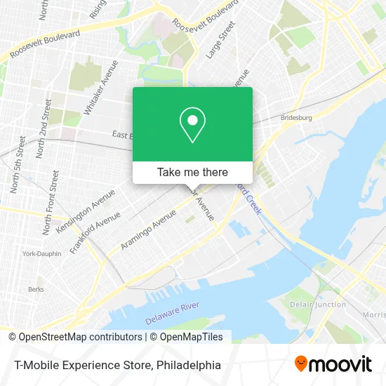 T-Mobile Experience Store map