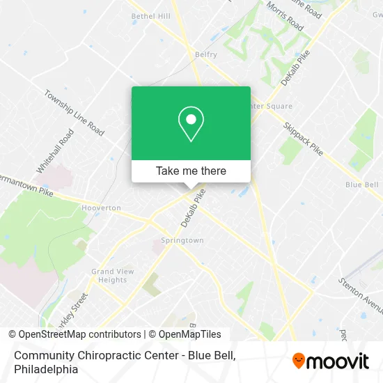 Community Chiropractic Center - Blue Bell map