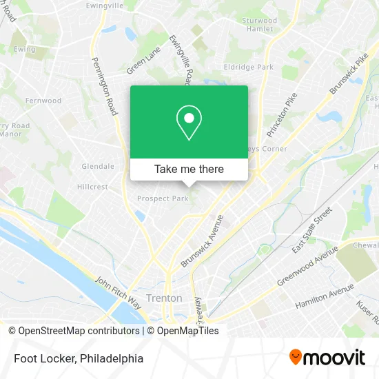 Foot Locker map