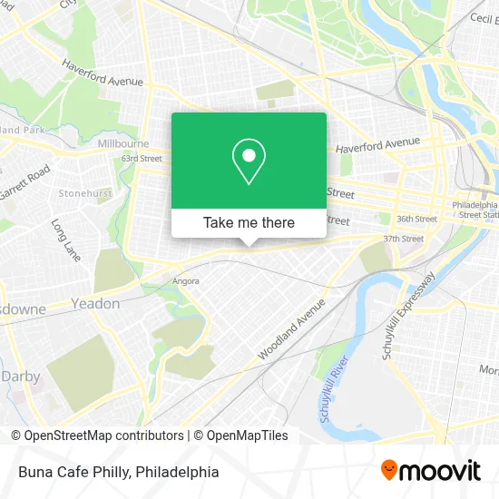Buna Cafe Philly map