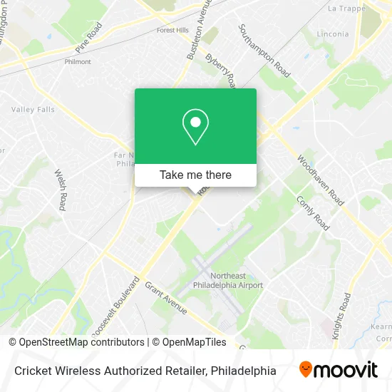 Cricket Wireless Authorized Retailer map