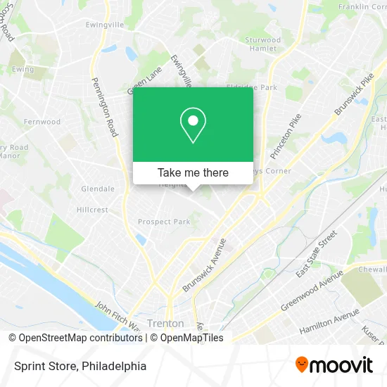 Sprint Store map