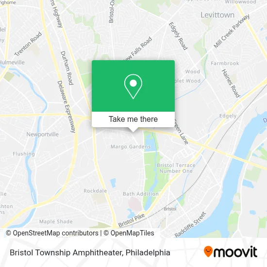 Bristol Township Amphitheater map