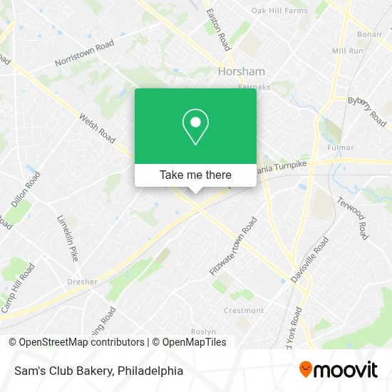 Sam's Club Bakery map