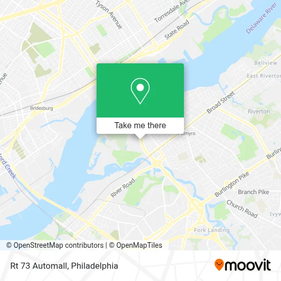 Rt 73 Automall map