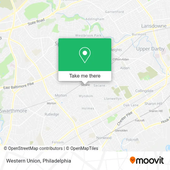 Western Union map