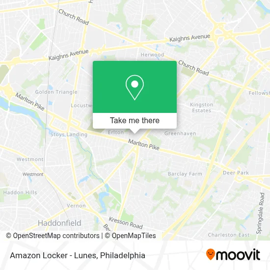 Amazon Locker - Lunes map